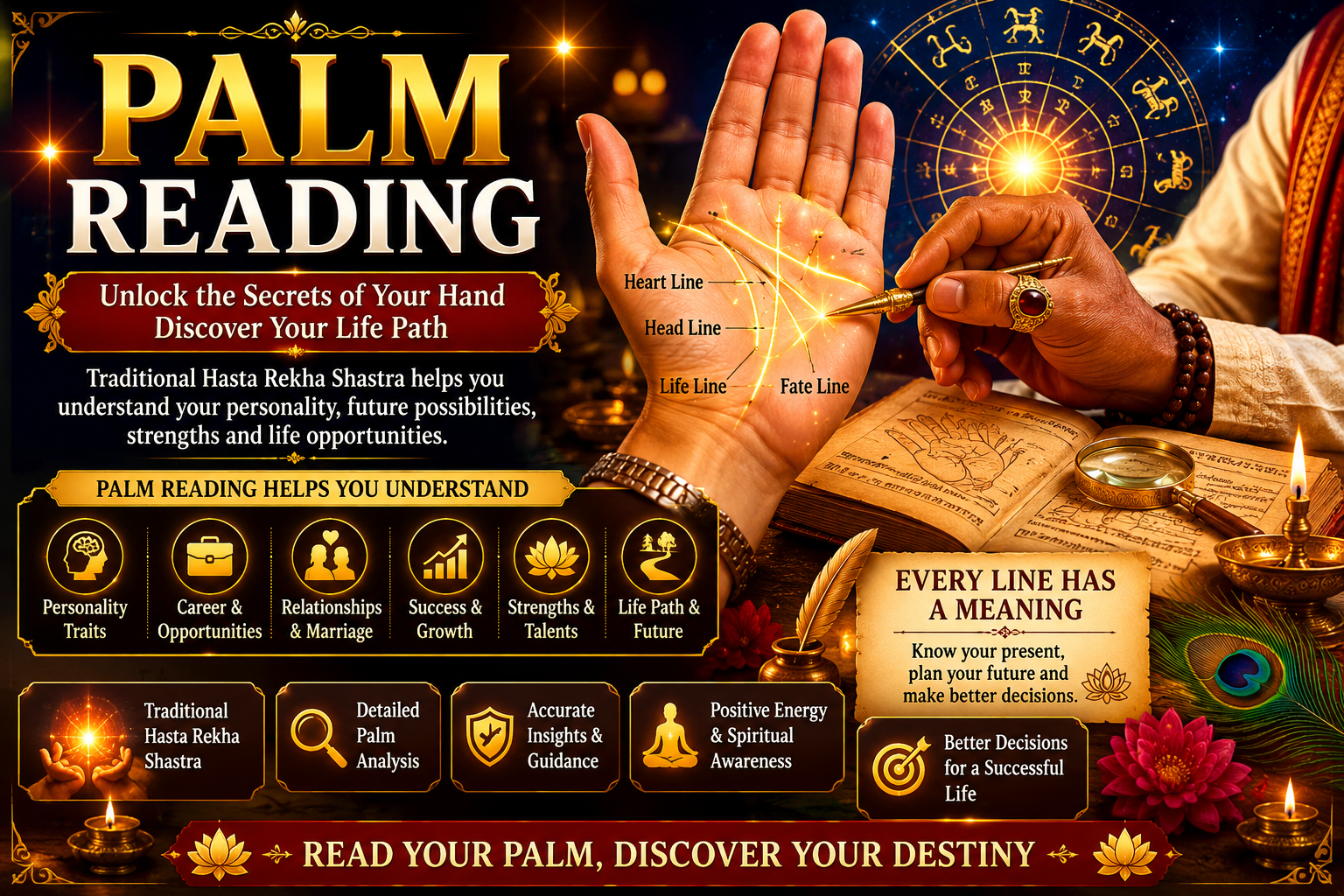 Palm Reading Bangalore Traditional Hasta Rekha Shastra Consultation and Palmistry Guidance