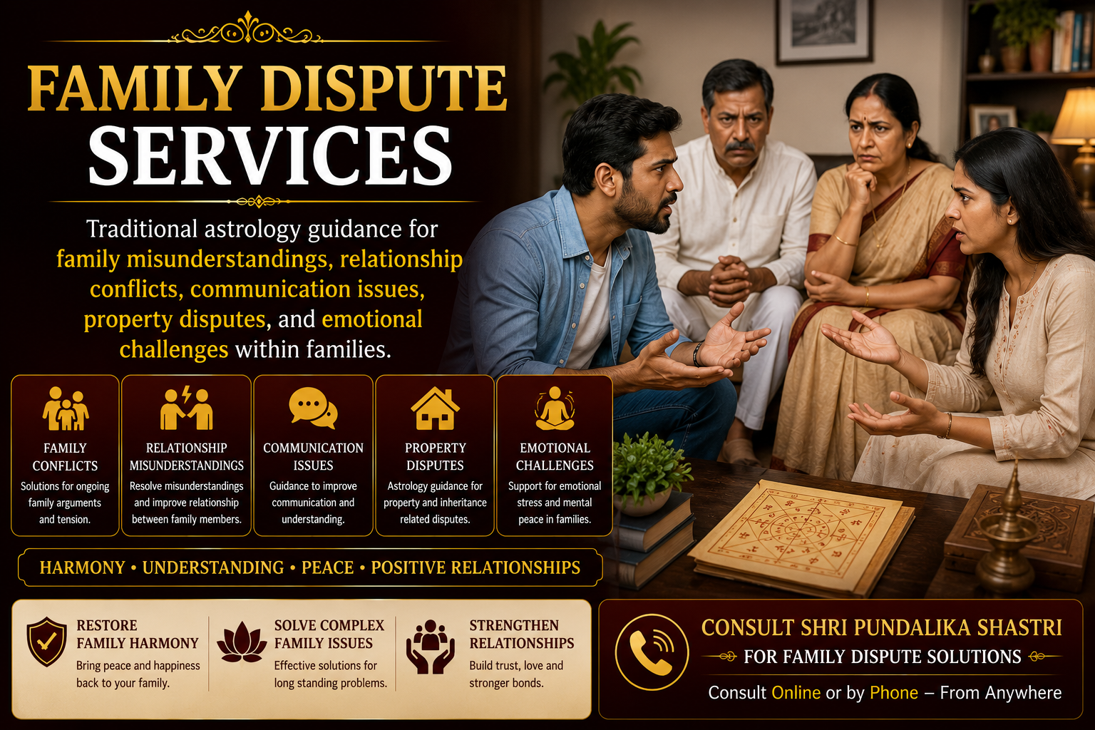 Family Dispute Services Astrologer in Bangalore Family Relationship Guidance