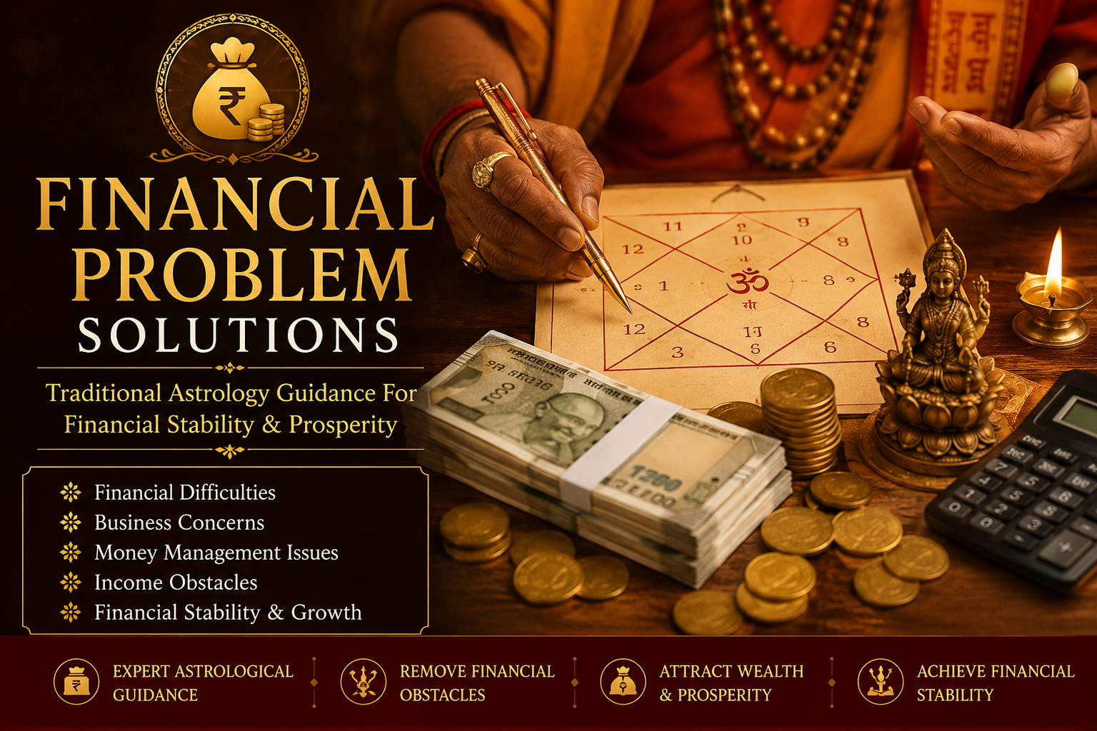 Financial Problem Solutions Bangalore Traditional Astrology Guidance for Prosperity