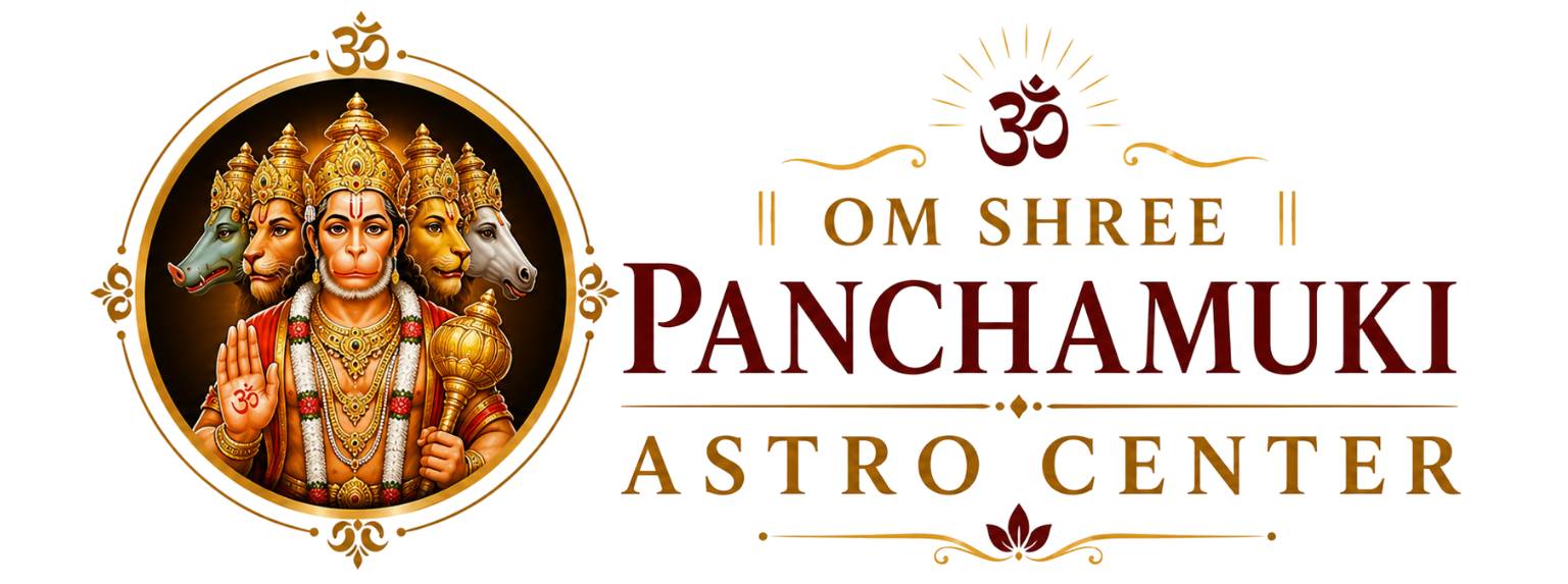 Om Shree Panchamuki Astro Center Logo – Trusted Vedic Astrology Services in Bangalore